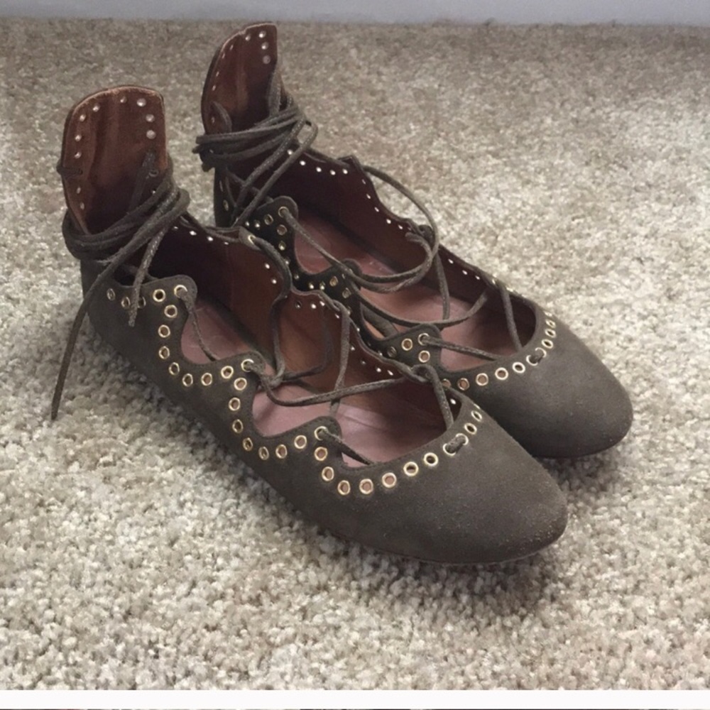 Isabel Marant Leo Lace Up Flats
